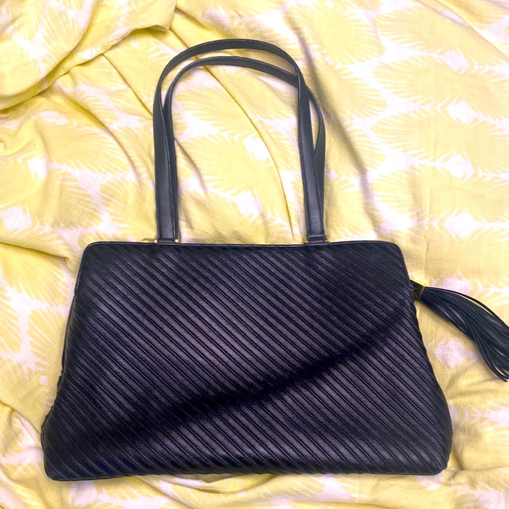 Vintage St. John Leather Handbag